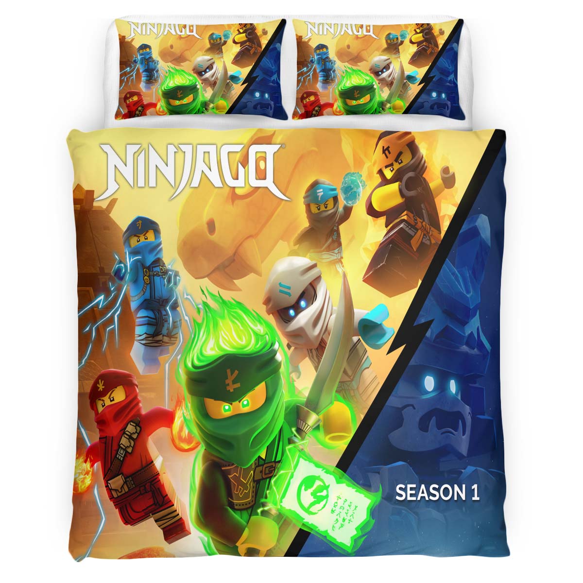 Ninjago Season 1 All Characters 101 Duvet Cover