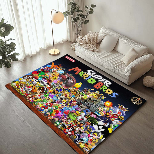 Nintendo super mario bros anniversary Rug