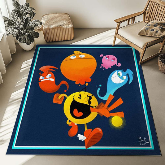 Pacman And Ghosts Rug