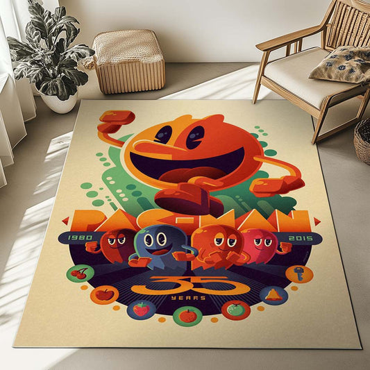 Pacman And Ghosts 4 Rug