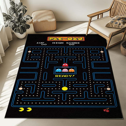 Pacman Game High Score Screen Ready Rug