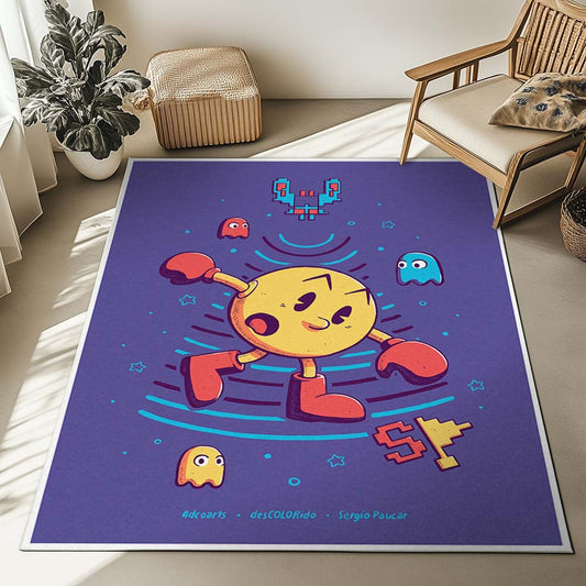 Pacman and Ghosts 3 Rug