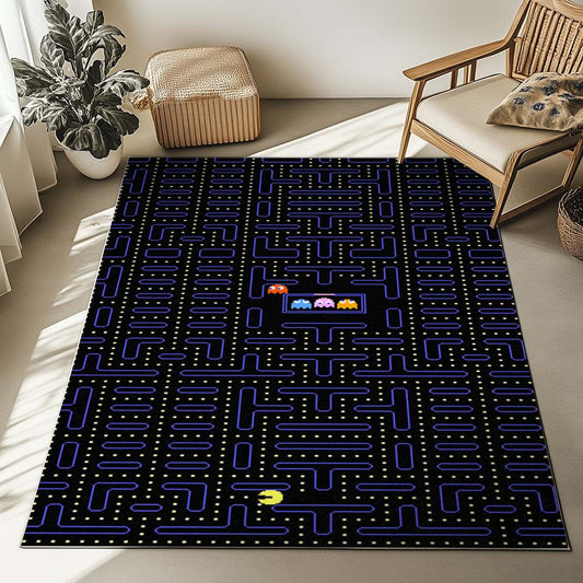 Pacman and Ghosts Dungeon Rug