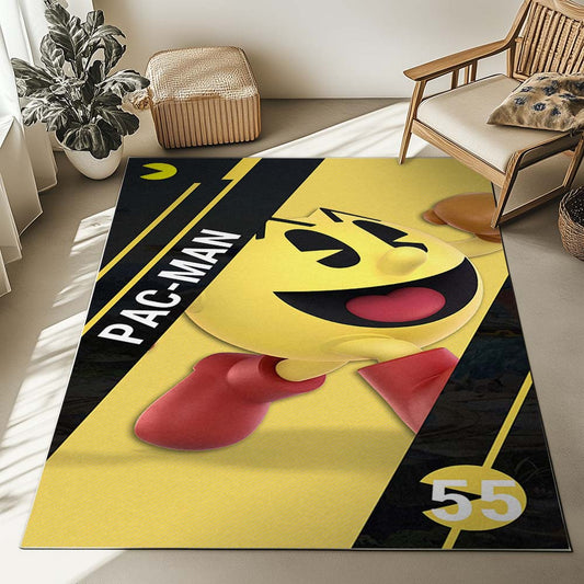 Pacman in frame with a happy look Rug