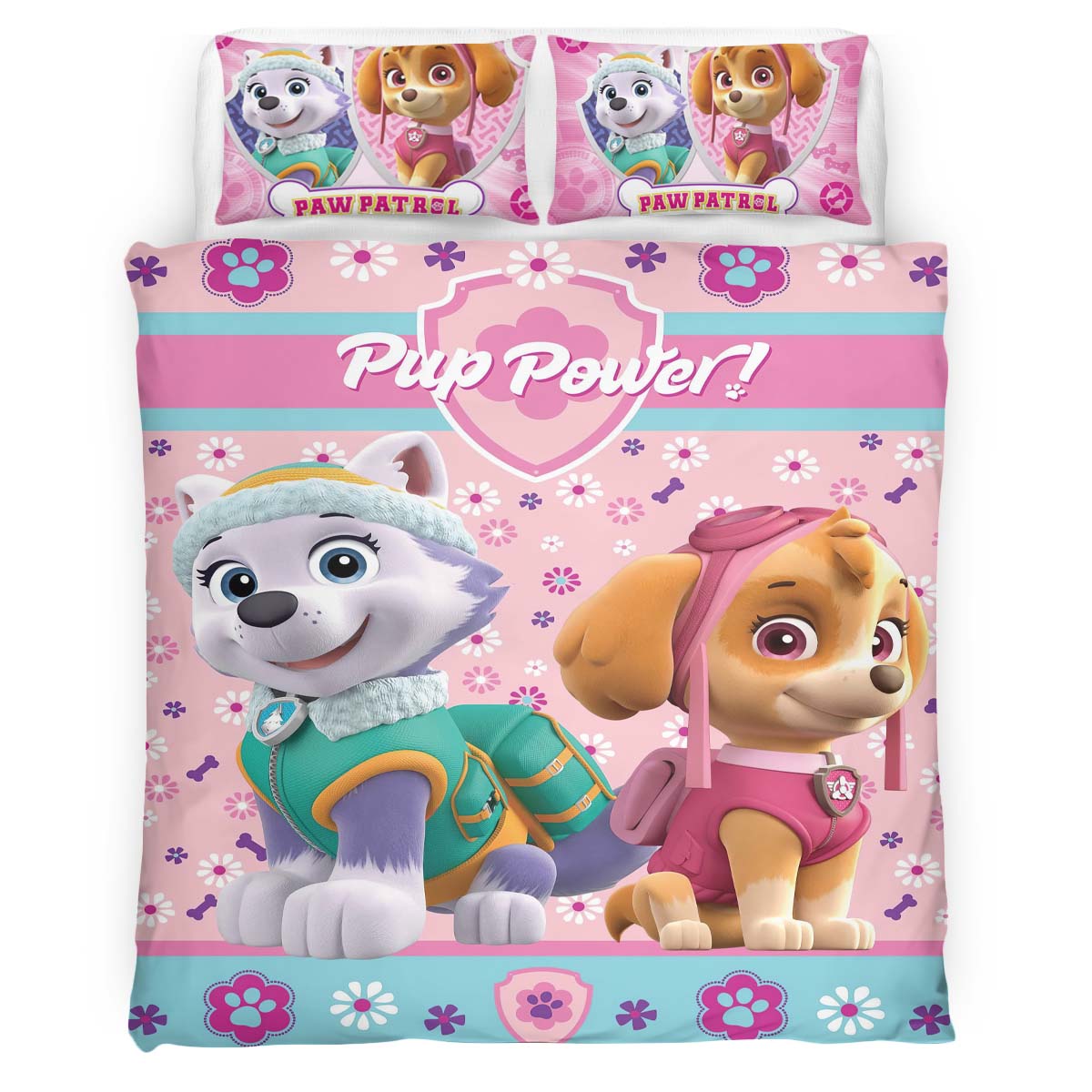 Paw Patrol Everest and Skye Duvet Cover