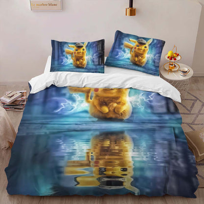 Pikachu Detective 1 Duvet Cover 2