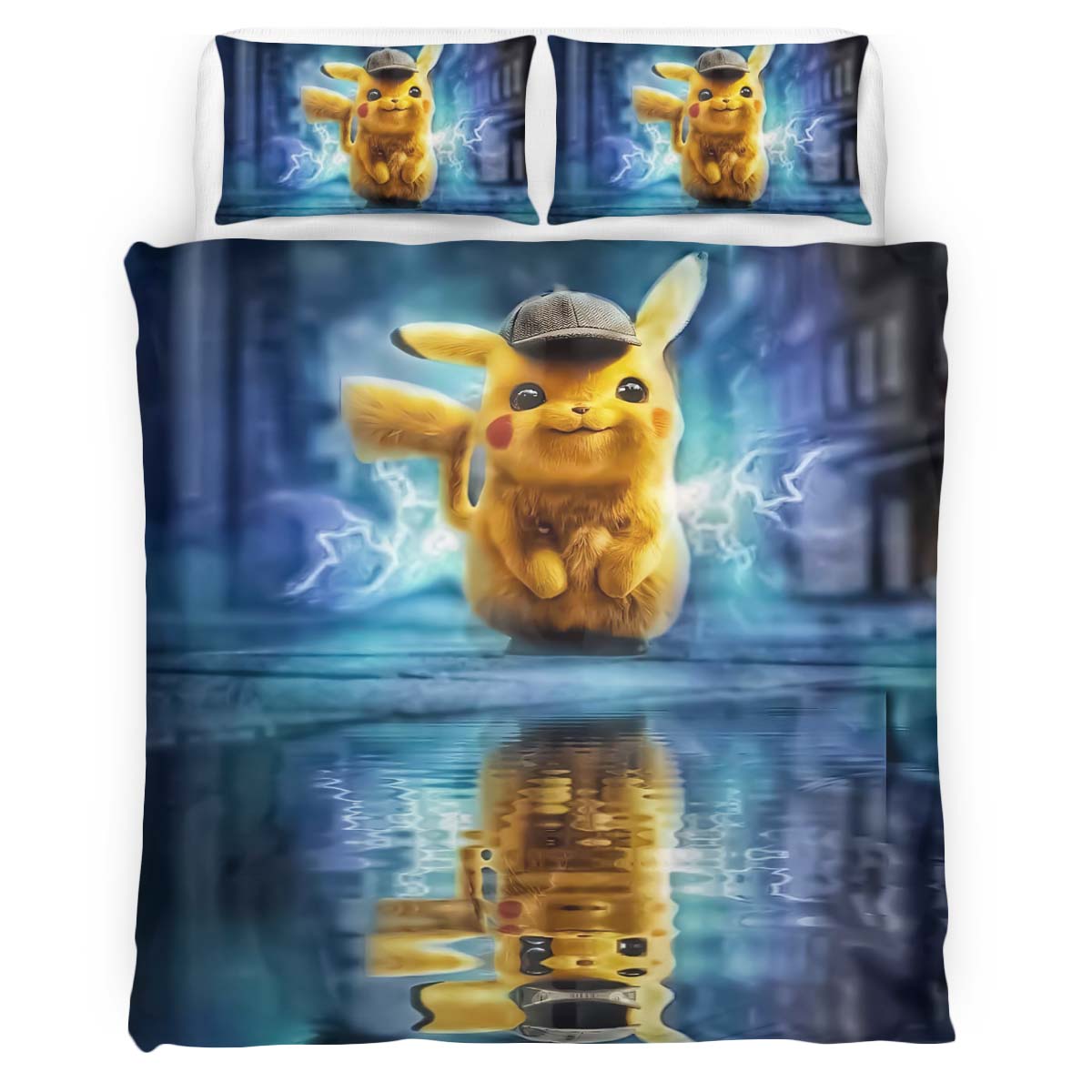 Pikachu Detective 1 Duvet Cover