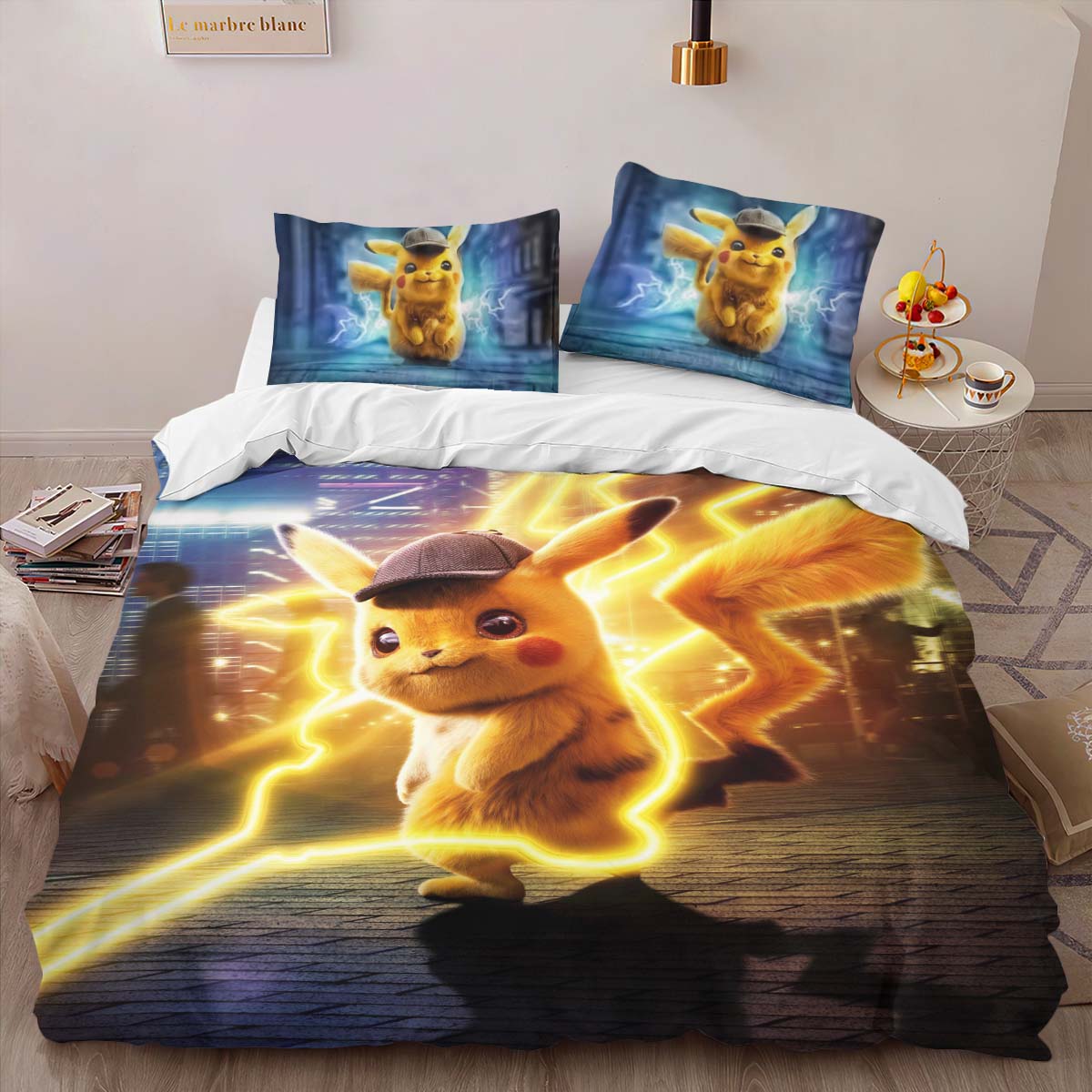 Pikachu Detective 2 Duvet Cover 2