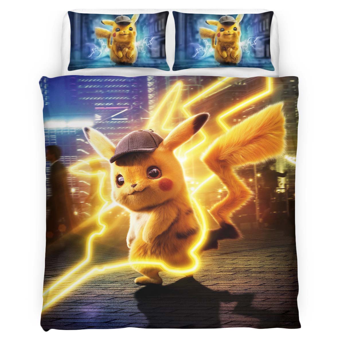 Pikachu Detective 2 Duvet Cover