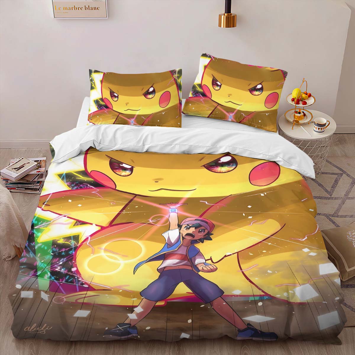 Pikachu Detective 3 Duvet Cover 2
