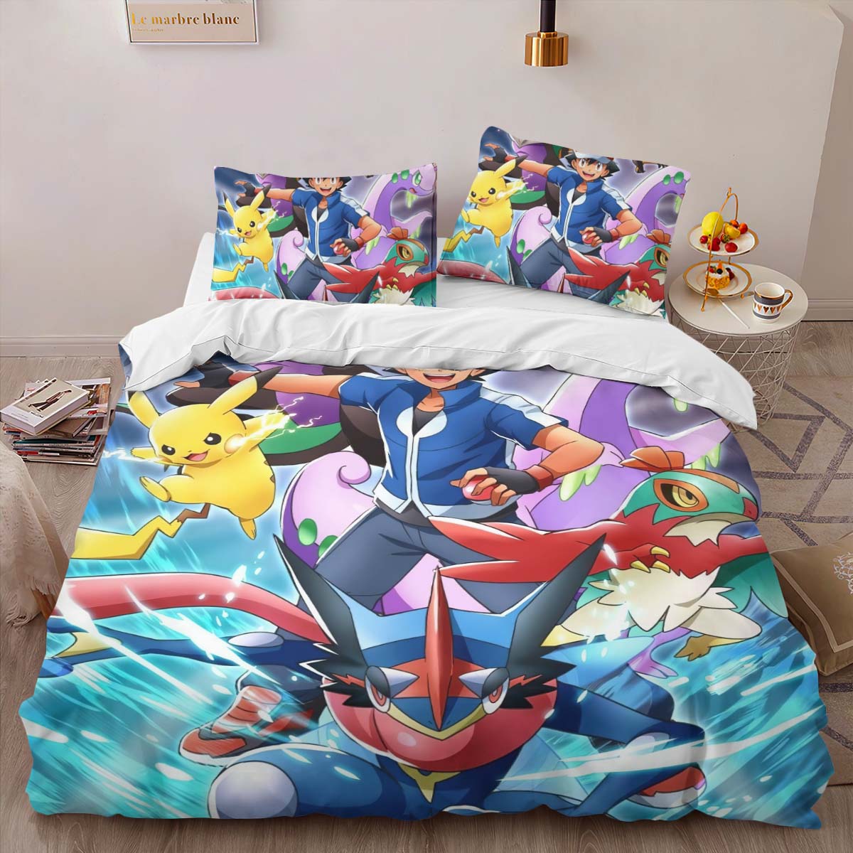 Pikachu Detective All Characters 1 Duvet Cover 2