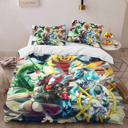 Pikachu Detective All Characters 2 Duvet Cover 2