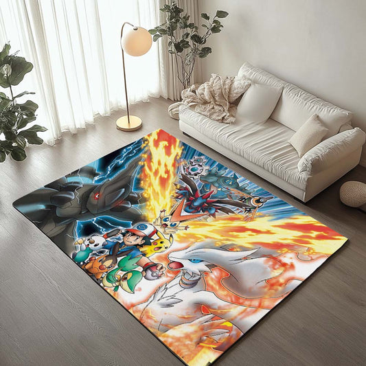 Pikachu Detective All Characters 4 Rug