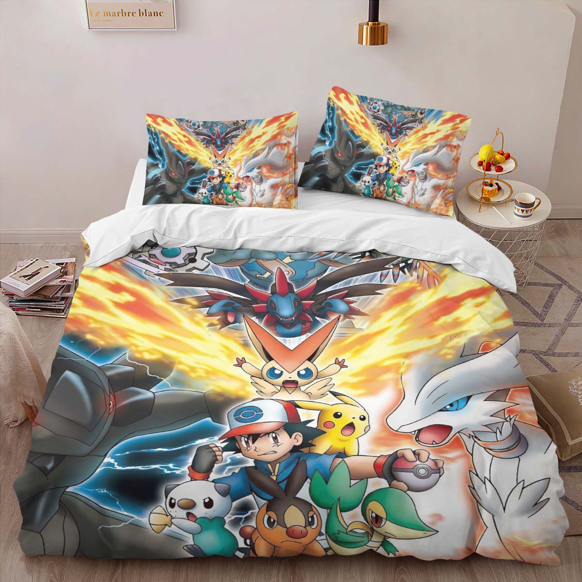 Pikachu Detective All Characters 4 Duvet Cover 2