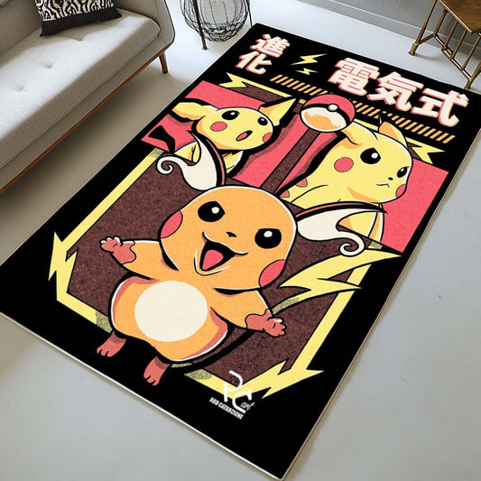 Pikachu Electric Evolution Rug