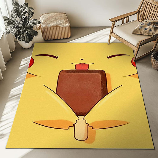 Pikachu Happy Face Rug