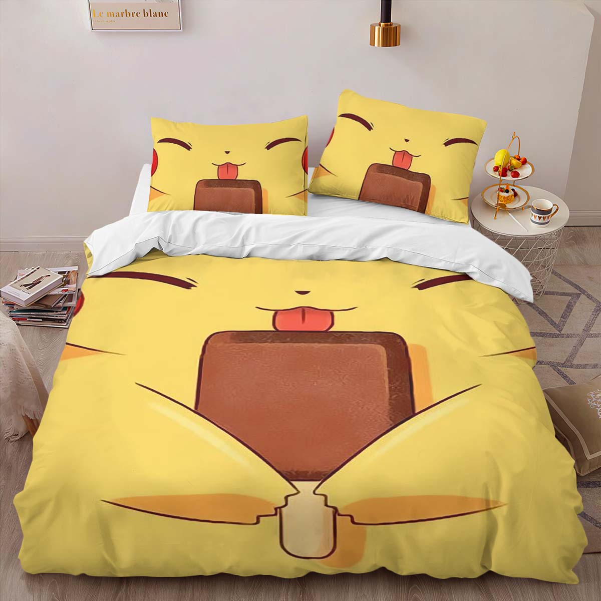 Pikachu Happy Face Duvet Cover 2