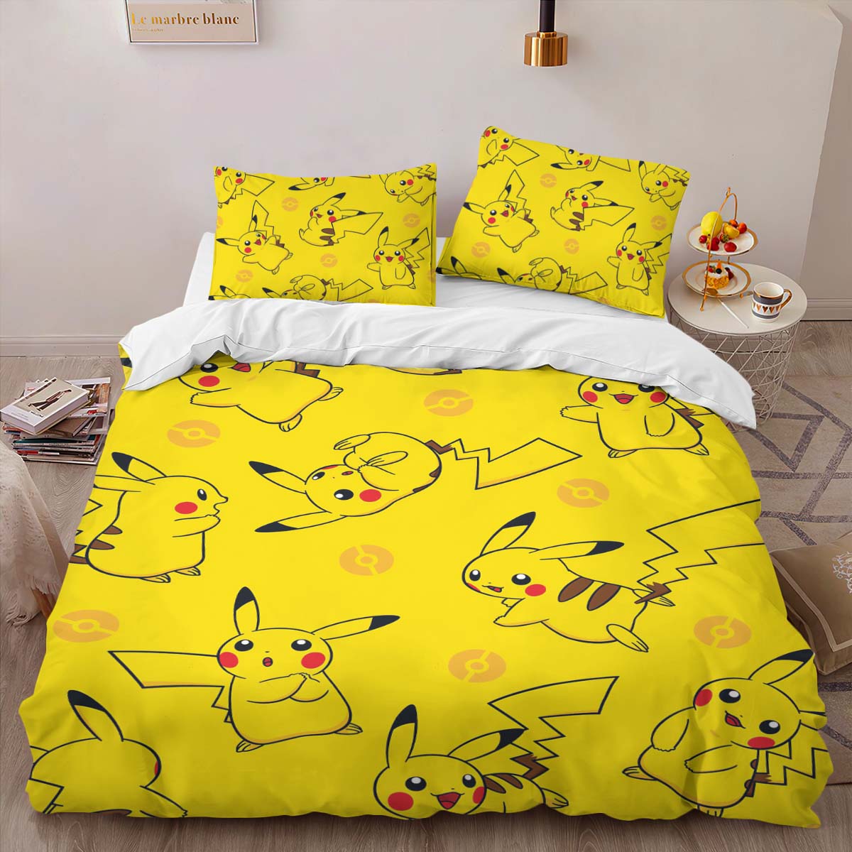 Pikachu Pokemon 3 Duvet Cover 2
