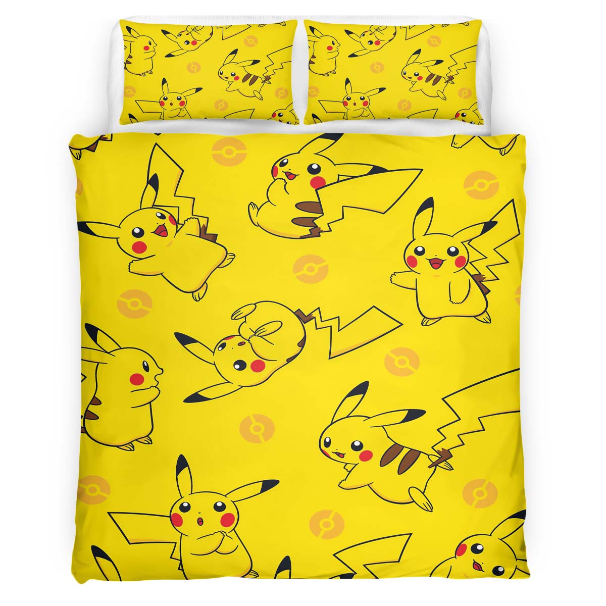 Pikachu Pokemon 3 Duvet Cover