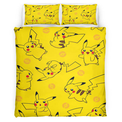 Pikachu Pokemon 3 Duvet Cover