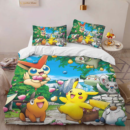 Pokemon All Characters 2 Duvet Cover 2