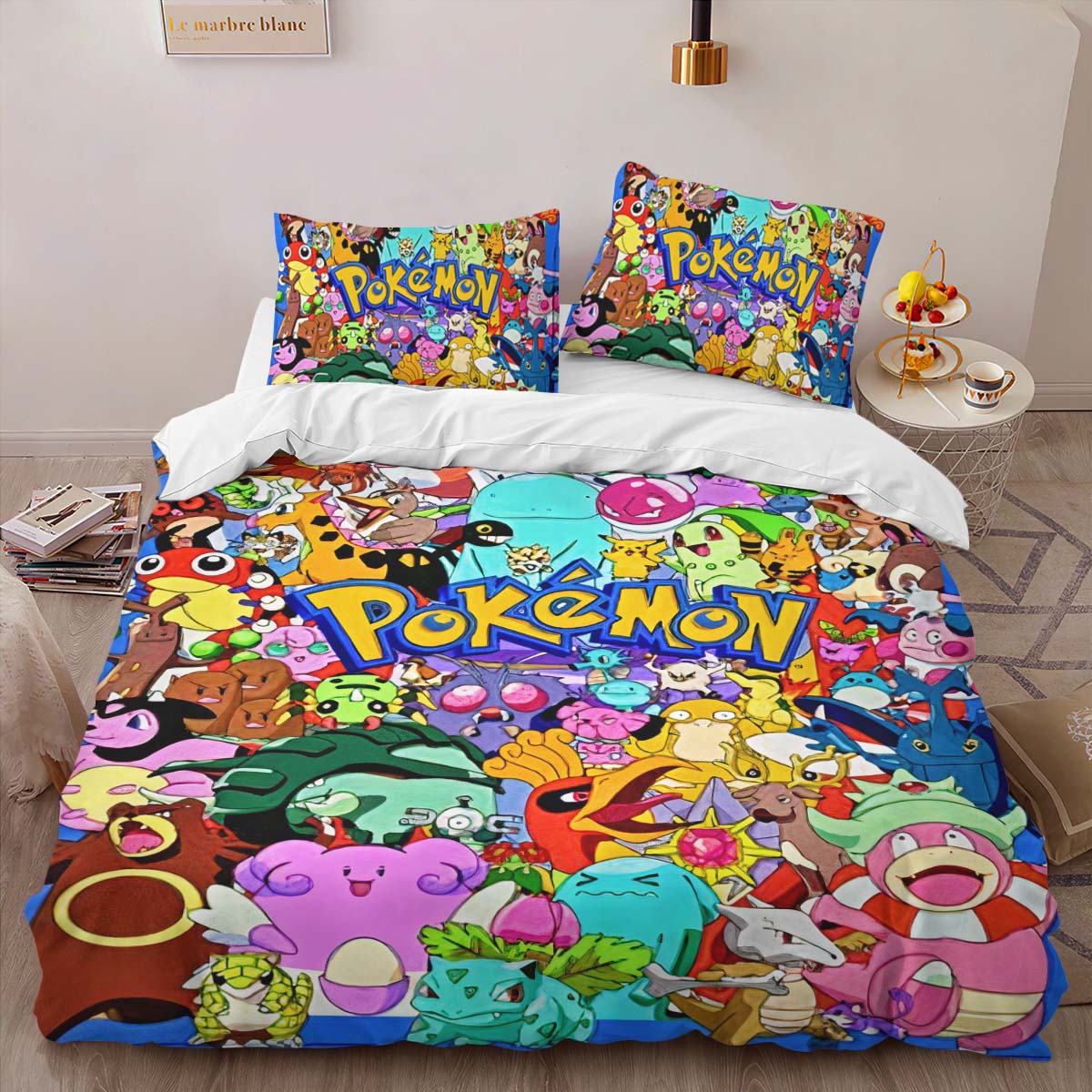 Pokemon All Characters 3 Duvet Cover 2