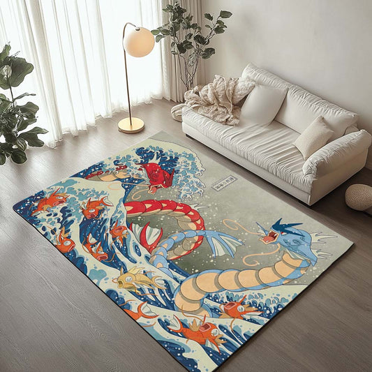 Pokemon All Characters Gyarados Rug