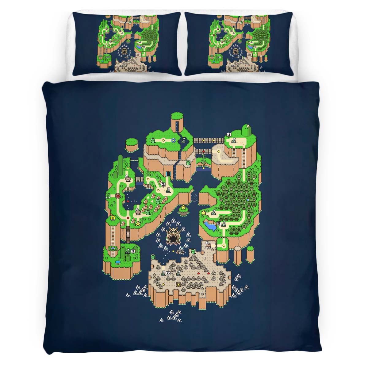 Pokemon Map Duvet Cover