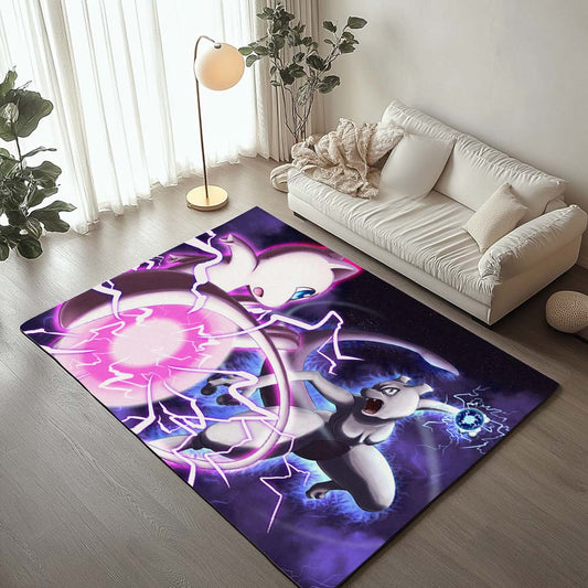 Pokemon Mewtwo and Mew Rug