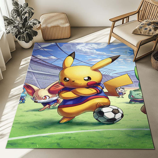 Pokemon Pikachu Football Rug