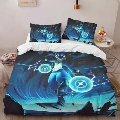 Pokemon Roku the Lucario Duvet Cover 2