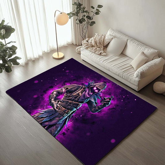Raven Violet Neon Light Skin Fortnite 07 Rug