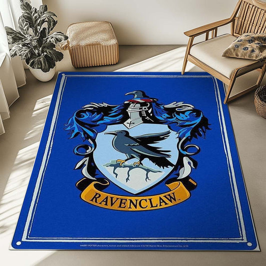 Ravenclaw House Harry Potter Blue Logo Rug