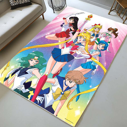 Sailor Moon Bunny Tsukino And Friends Rug