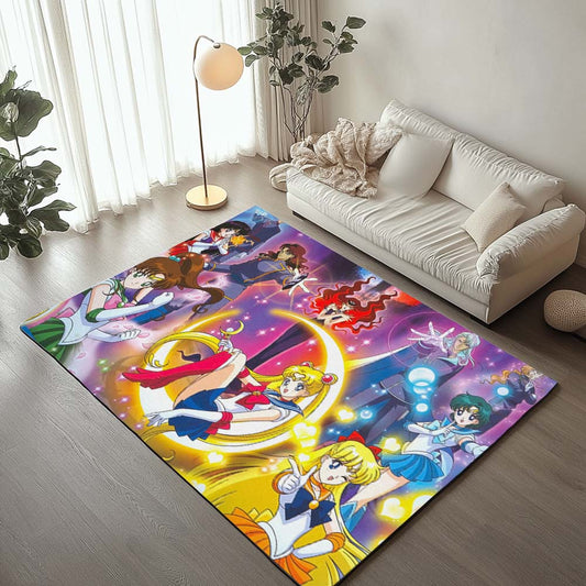 Sailor Moon Bunny Tsukino And Friends 4 Rug