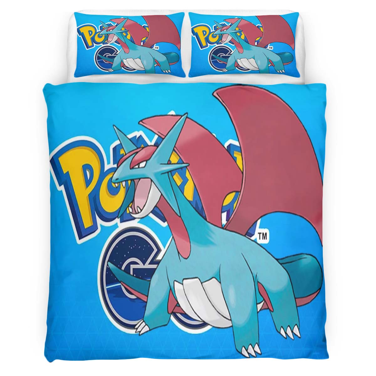 Salamence Pokemon Duvet Cover