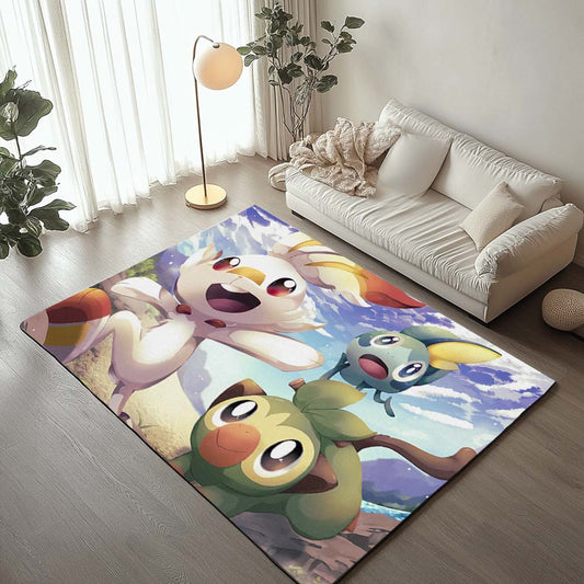 Scorbunny Grookey Sobble Pokemon Rug