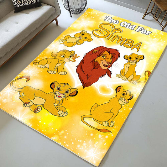 Simba The Lion King Too Old For Simba Rug