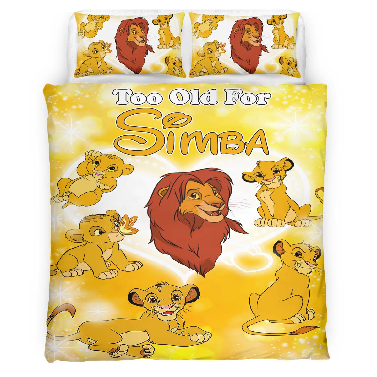 Simba The Lion King Too Old For Simba Duvet Cover