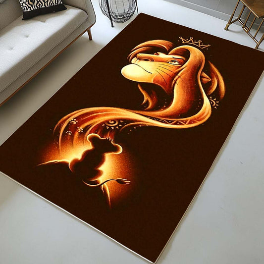 Simba and Mufasa The Lion King 03 Rug