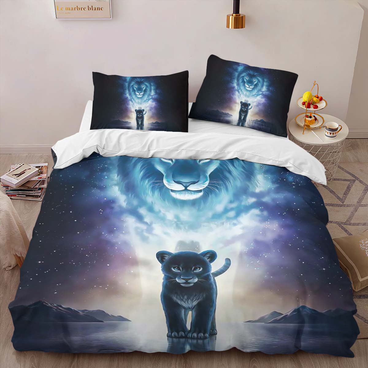 Simba and Mufasa The Lion King 04 Duvet Cover 2