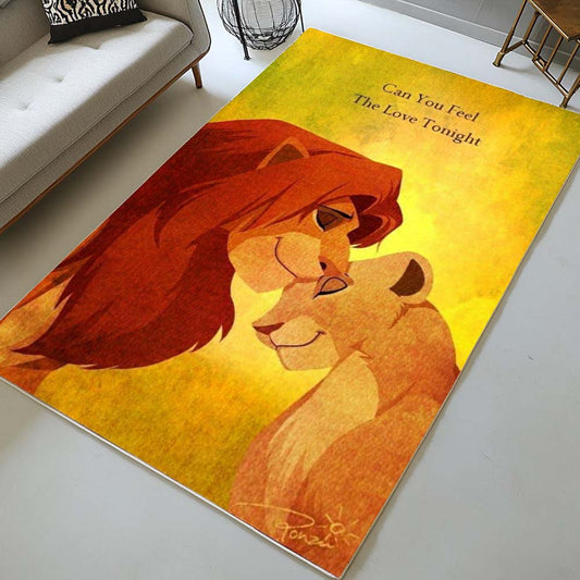 Simba and Mufasa The Lion King Rug