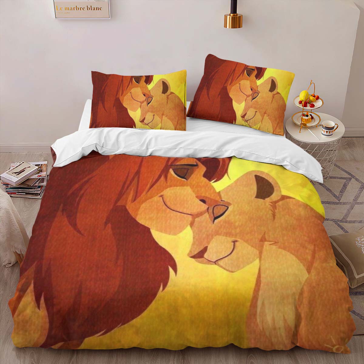 Simba and Mufasa The Lion King Duvet Cover 2