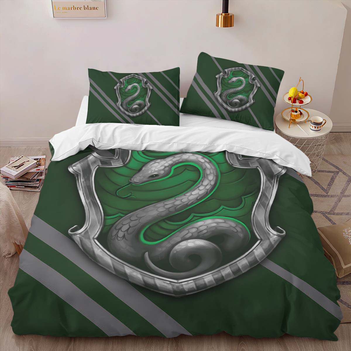Slytherin House Harry Potter 02 Duvet Cover 2