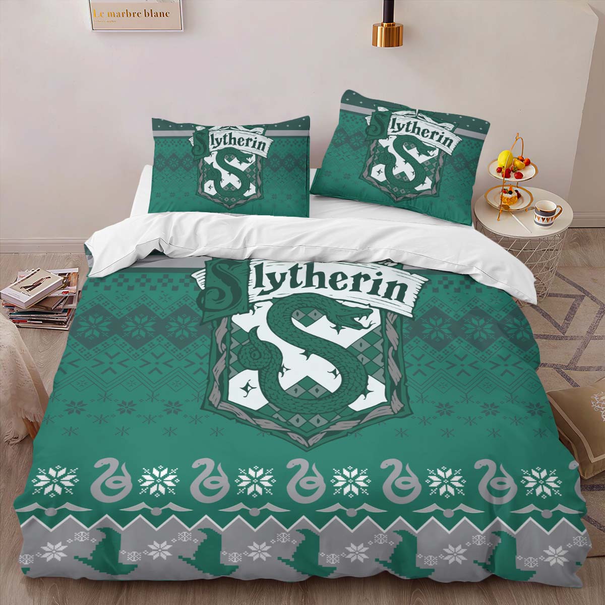 Slytherin House Harry Potter 03 Duvet Cover 2