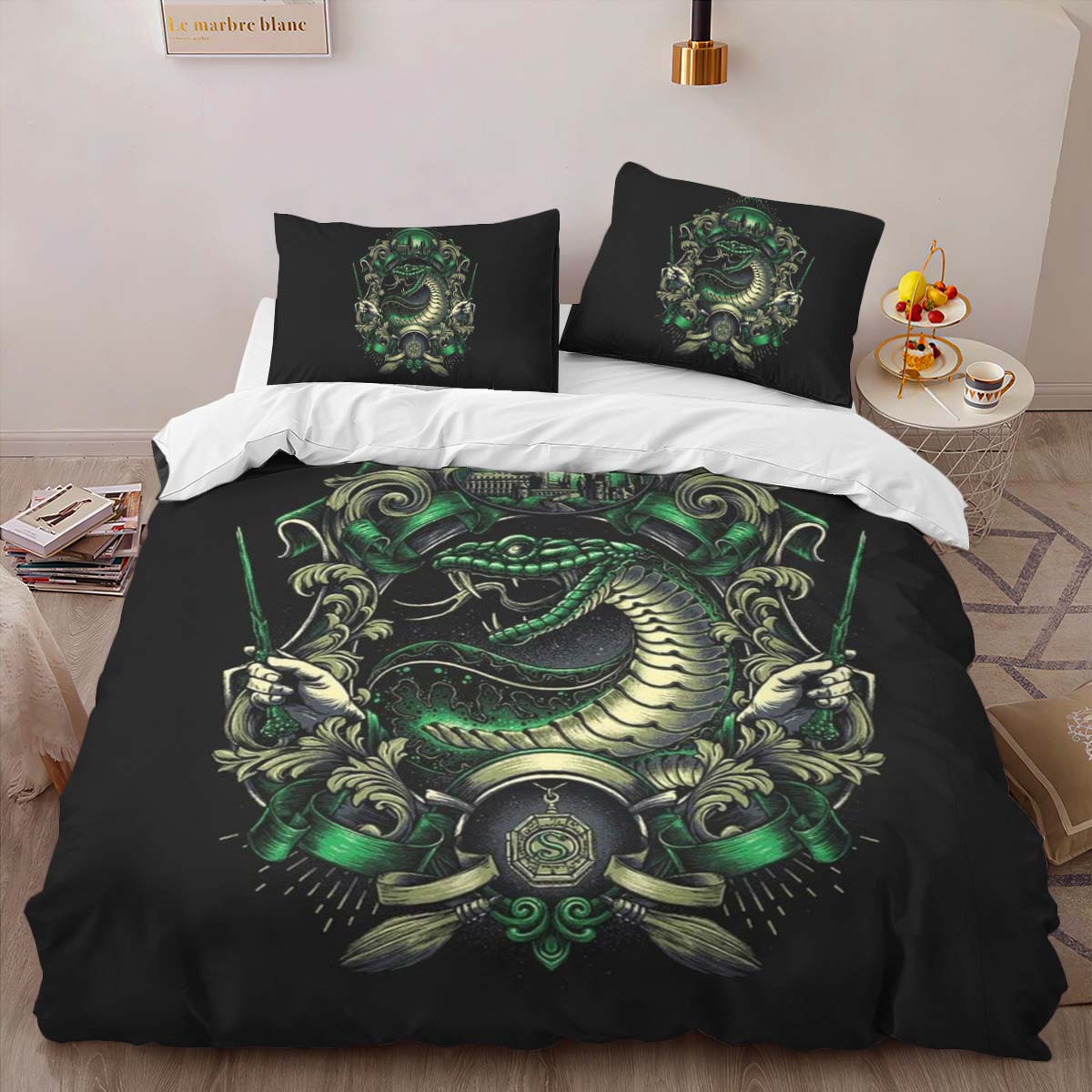 Slytherin House Harry Potter 05 Duvet Cover 2