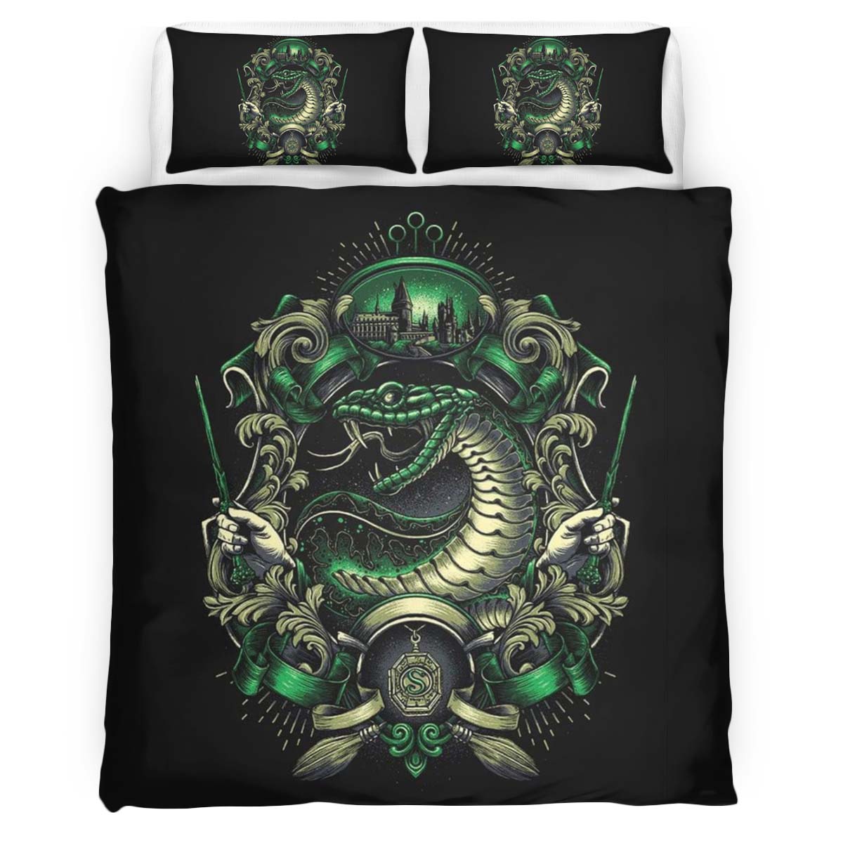 Slytherin House Harry Potter 05 Duvet Cover