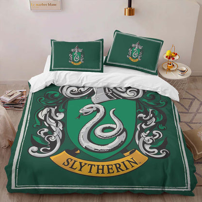 Slytherin House Harry Potter Green Logo Duvet Cover 2