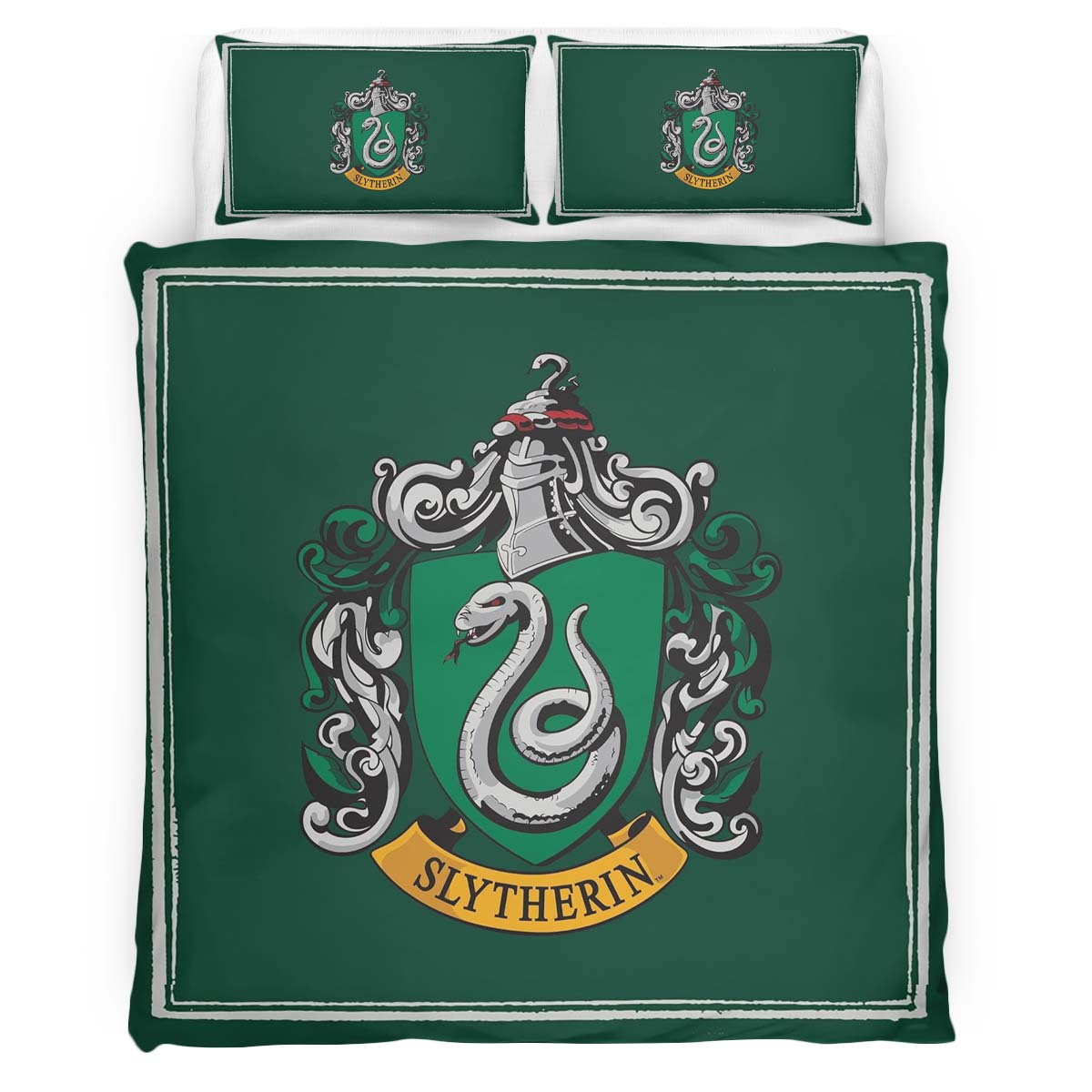 Slytherin House Harry Potter Green Logo Duvet Cover