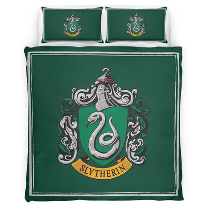 Slytherin House Harry Potter Green Logo Duvet Cover